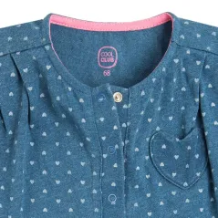 KOMBINEZON DZIEWCZĘCY SERDUSZKA DENIM 62 CM COOL CLUB - Cool Club