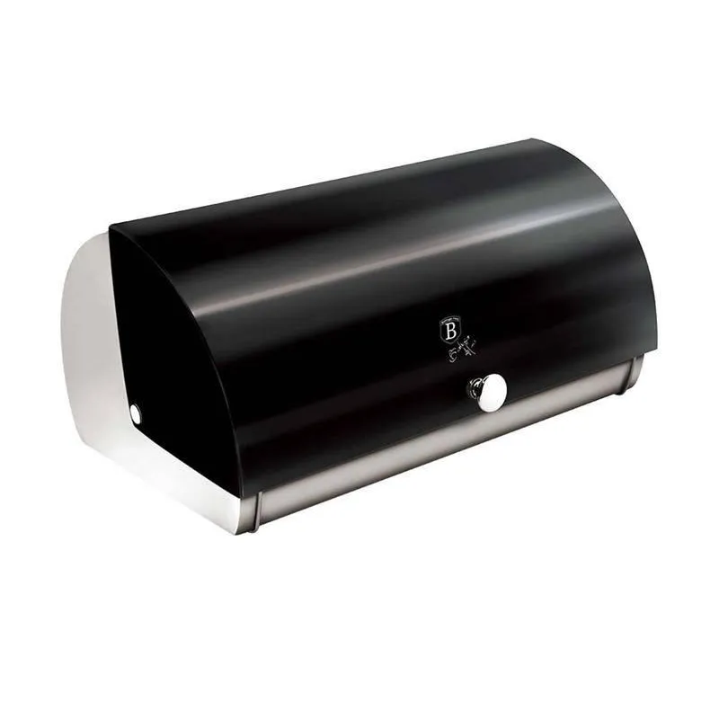 CHLEBAK STALOWY BERLINGER HAUS BLACK SILVER COLLECTION 38.5 X 28 X 18.5 CM - Berlinger Haus
