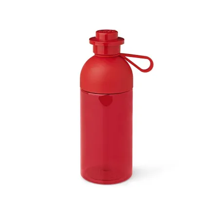 BUTELKA NA WODĘ LEGO 500 ML CZERWONA PRZEZROCZYSTA