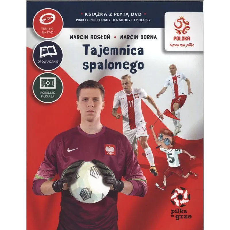 TAJEMNICA SPALONEGO PIŁKA W GRZE + DVD Marcin Rosłoń, Marcin Dorna - Papilon