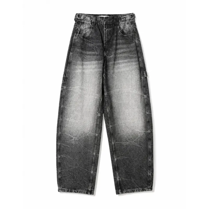 JEANSY DAMSKIE WIDE BALLOON ROZMIAR 40 BERSHKA