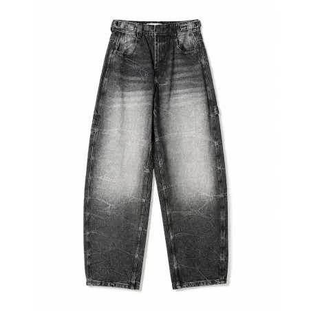 JEANSY DAMSKIE WIDE BALLOON ROZMIAR 40 BERSHKA