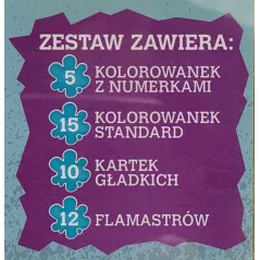 Zestaw Do Kolorowania Stitch 12 Flamastrów 20 Kolorowanek 10 Kartek 3+