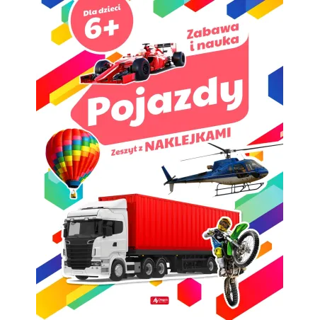 POJAZDY. ZESZYT Z NAKLEJKAMI 6+ - Dragon
