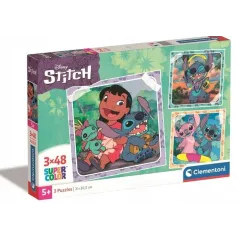 PUZZLE STITCH 3X48 SUPER KOLOR CLEMENTONI 5+