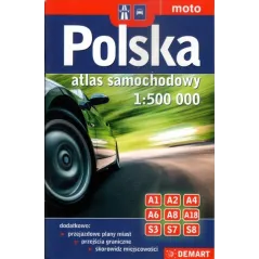 POLSKA ATLAS SAMOCHODOWY 1:500 000 MOTO