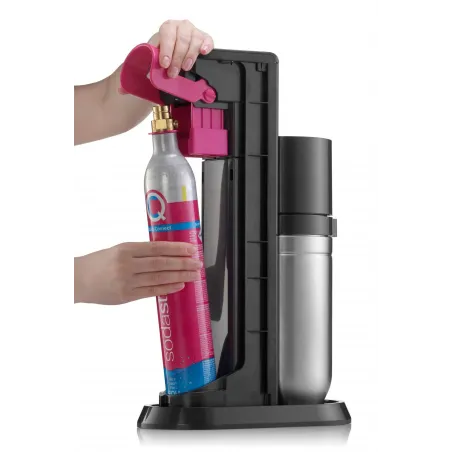 Sodastream Duo Black Saturator Co2 Quick Connect 2 Butelki 1L Cylinder Co2 W Zestawie