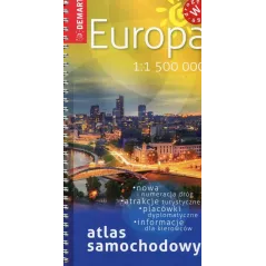 EUROPA ATLAS SAMOCHODOWY 1 : 1 500 000 - Demart