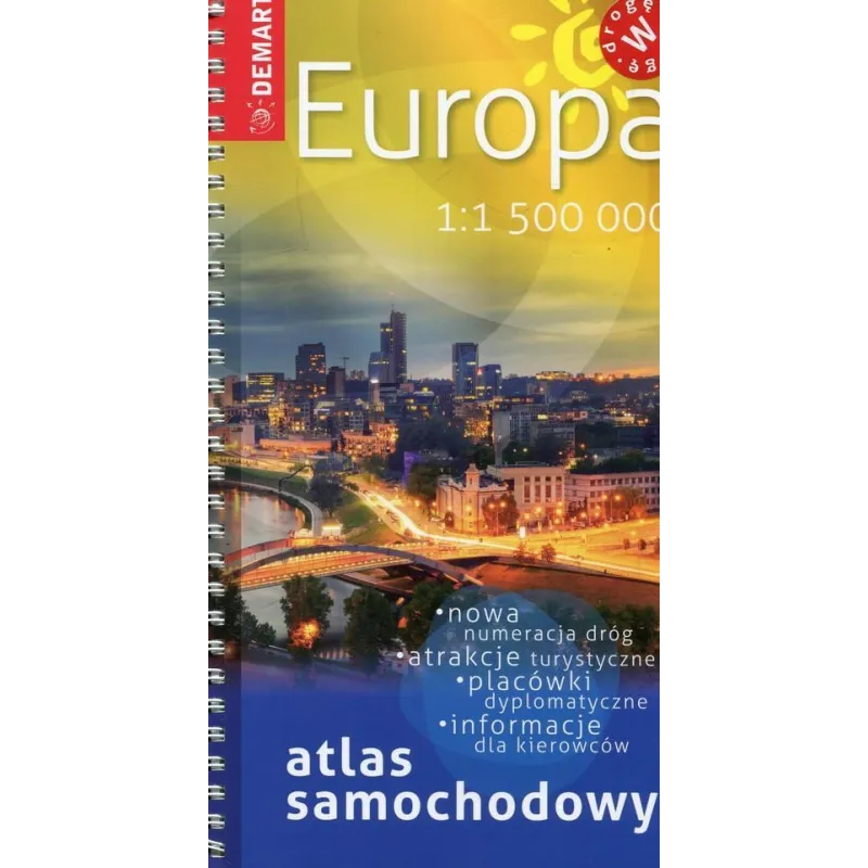 EUROPA ATLAS SAMOCHODOWY 1 : 1 500 000 - Demart