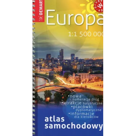 EUROPA ATLAS SAMOCHODOWY 1 : 1 500 000 - Demart