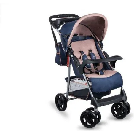 Wózek Spacerowy Spacerówka Lionelo Emma Plus Navy Blue/Beige 0+