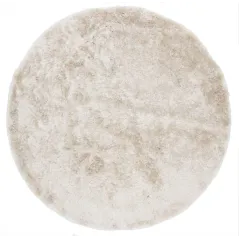OKRĄGŁY DYWAN SHAGGY JANJIRA 200 CM OFFWHITE TRENDCARPET