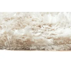 Okrągły Dywan Shaggy Janjira 200 Cm Offwhite Trendcarpet