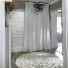 OKRĄGŁY DYWAN SHAGGY JANJIRA 200 CM OFFWHITE TRENDCARPET