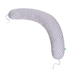 PODUSZKA DO KARMIENIA I SPANIA BOOMERANG SZARE ROMBY 200 X 39 CM LULANDO - Lulando