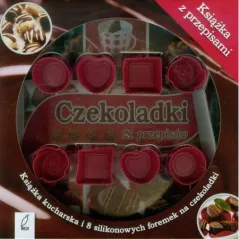 CZEKOLADKI 21 PRZEPISÓW KSIĄŻKA KUCHARSKA I 8 SILIKONOWYCH FOREMEK NA CZEKOLADKI