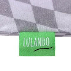 PODUSZKA DO KARMIENIA I SPANIA BOOMERANG SZARE ROMBY 200 X 39 CM LULANDO