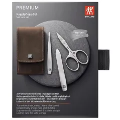 ZESTAW PODRÓŻNY DO PAZNOKCI ZWILLING TWINOX W SKÓRZANYM ETUI