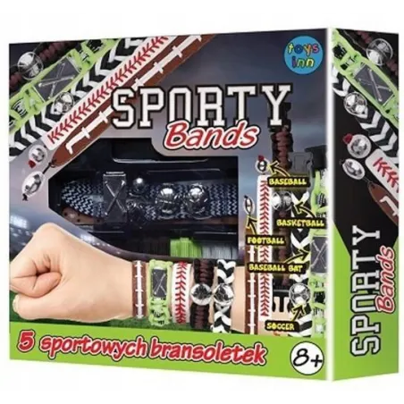 ZESTAW DO ROBIENIA 5 BRANSOLETEK SPORTOWYCH DIY STNUX 8+