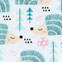 Mata Do Zabawy Wodoodporna Play Mat 150 X 150 Cm Jeże Mięta Lulando