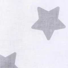 MATA DO ZABAWY WODOODPORNA 150 X 200 CM BIAŁY W SZARE GWIAZDKI MIĘTA LULANDO