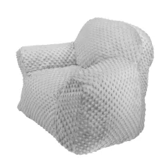 Fotel Dziecięcy Plush Minky Szary Lulando