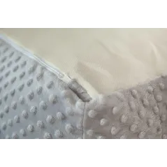 FOTEL DZIECIĘCY PLUSH MINKY SZARY LULANDO - Lulando