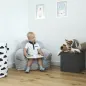 Fotel Dziecięcy Plush Minky Szary Lulando Fotel Dziecięcy Plush Minky Szary Lulando
