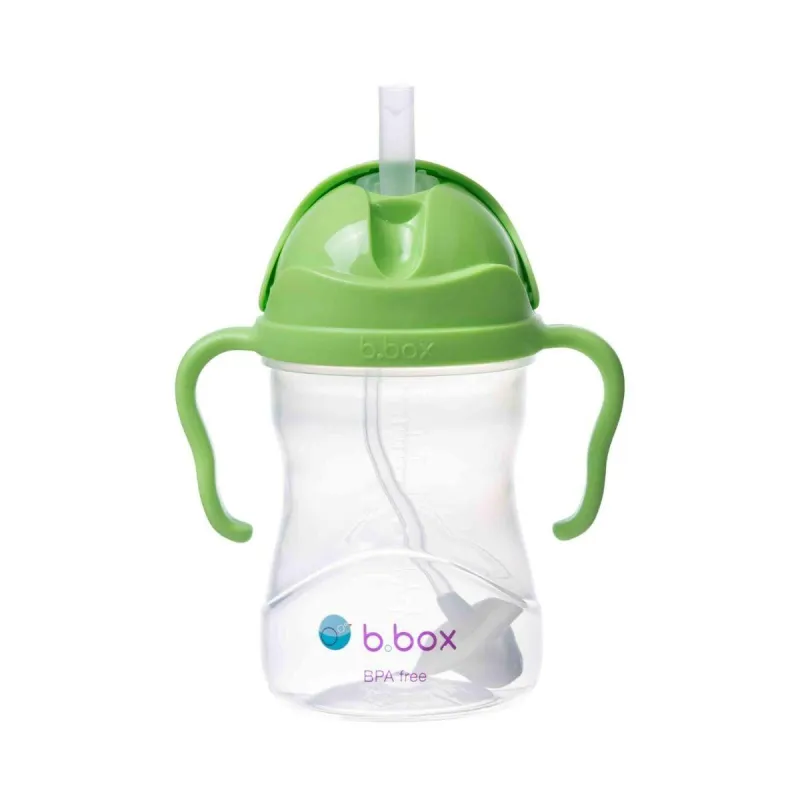BIDON ZE SŁOMKĄ I OBCIĄŻNIKIEM JABŁKOWY 240 ML B.BOX 6M+