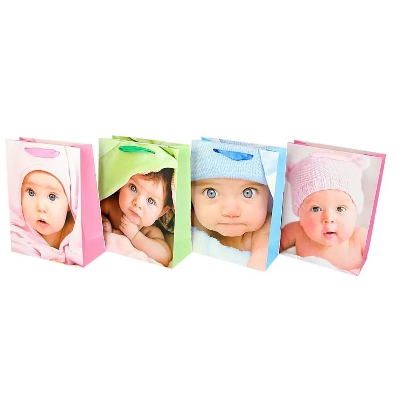 TORBA PREZENTOWA OZDOBNA BABY FACE MAŁA - Rozette