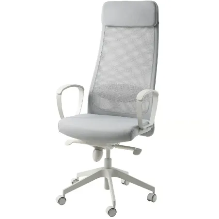 Krzesło Biurowe Ergonomiczne Ikea Markus Vissle Jasnoszare Z Zagłówkiem Krzesło Biurowe Ergonomiczne Ikea Markus Vissle Jasnoszare Z Zagłówkiem