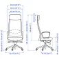 Krzesło Biurowe Ergonomiczne Ikea Markus Vissle Jasnoszare Z Zagłówkiem Krzesło Biurowe Ergonomiczne Ikea Markus Vissle Jasnoszare Z Zagłówkiem
