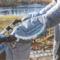 Rękawiczka Uniwersalna Mufka Do Wózka Dziecięcego Zimowa Szary Melanż Lulando
