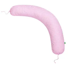 PODUSZKA CIĄŻOWA DO KARMIENIA BOOMERANG 200 X 39 CM KARO RÓŻ LULANDO