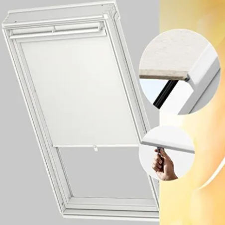 ROLETA NA OKNO DACHOWE BIAŁA 114 X160 CM RHL SK00 1028 VELUX - Velux