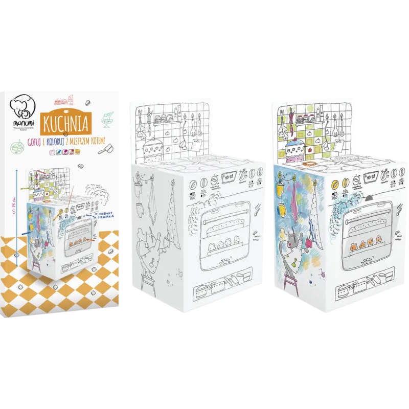 KUCHNIA KOLOROWANKA XXL 3D - Monumi