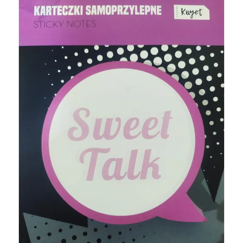 KARTECZKI SAMOPRZYLEPNE SWEET TALK 8.5 X 8.5 CM - Interdruk