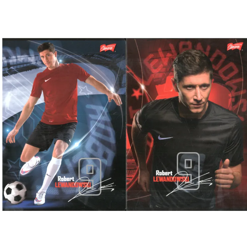 ZESZYT W KRATKĘ 16 KARTEK A5 ROBERT LEWANDOWSKI - St. Majewski ZESZYT W KRATKĘ 16 KARTEK A5 ROBERT LEWANDOWSKI - St. Majewski