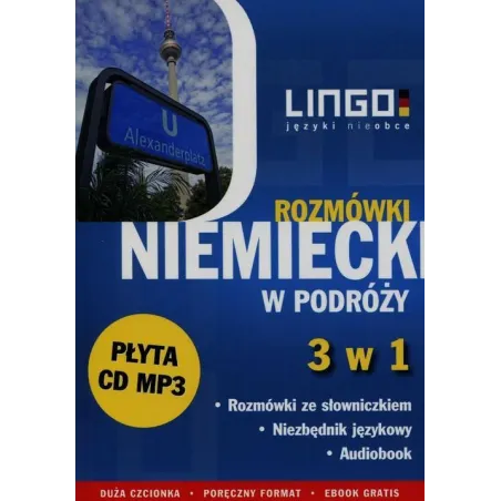 NIEMIECKI W PODRÓŻY ROZMÓWKI 3 W 1 + CD Piotr Dominik - Lingo