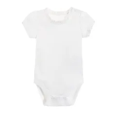 BODY DZIEWCZĘCE Z KRÓTKIM RĘKAWEM BIAŁE 56 CM COOL CLUB - Cool Club