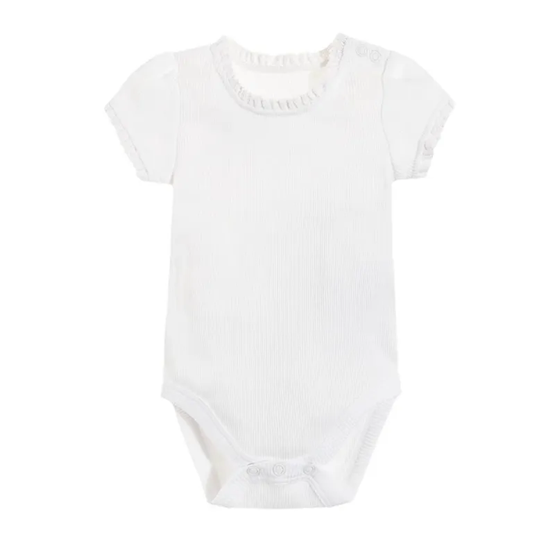 BODY DZIEWCZĘCE Z KRÓTKIM RĘKAWEM BIAŁE 56 CM COOL CLUB - Cool Club