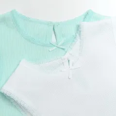 BODY DZIEWCZĘCE BEZ RĘKAWÓW BAWEŁNA ORGANICZNA 2 SZT. 56 CM COOL CLUB - Cool Club