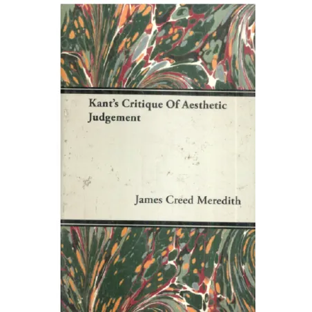 KANTS CRITIGUE OF AESTHETIC JUDGEMENT James Creed Meredith - Oxford