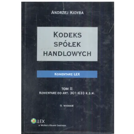 Kodeks Spółek Handlowych Pakiet Andrzej Kidyba
