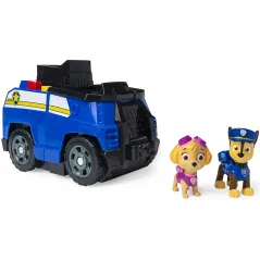 PSI PATROL TRANSFORMUJĄCY POJAZD 2W1 Z WYRZUTNIĄ + FIGURKA CHASE I SKYE 3+
