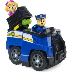 PSI PATROL TRANSFORMUJĄCY POJAZD 2W1 Z WYRZUTNIĄ + FIGURKA CHASE I SKYE 3+