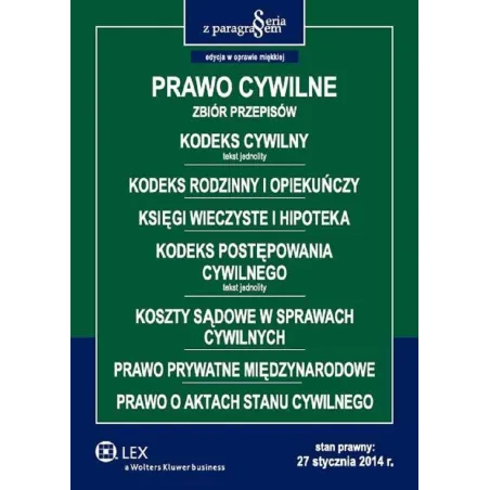 PRAWO CYWILNE ZBIÓR PRZEPISÓW - Wolters Kluwer