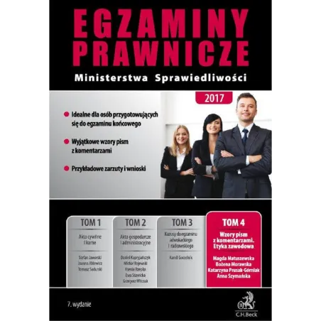 EGZAMINY PRAWNICZE MINISTERSTWA SPRAWIEDLIWOŚCI - C.H. Beck