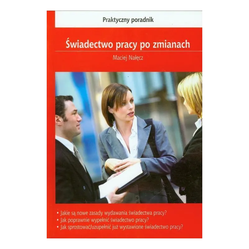 ŚWIADECTWO PRACY PO ZMIANACH Maciej Nałęcz - C.H. Beck