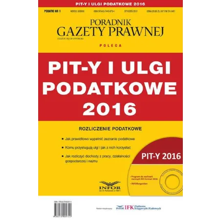 Pit-Y I Ulgi Podatkowe 2016